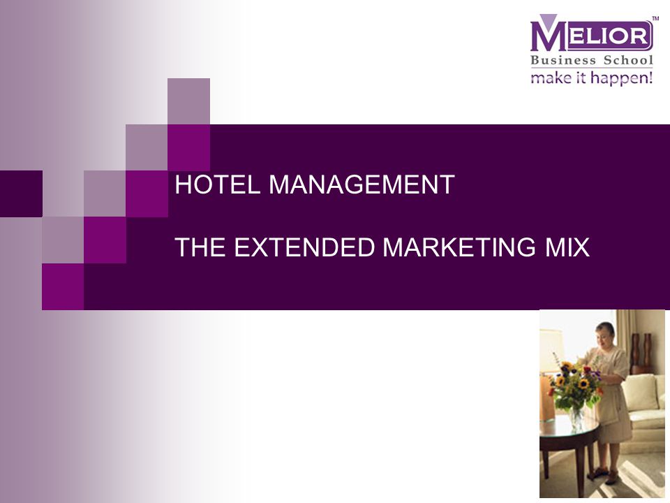 Promotion Mix for Hotel Industry